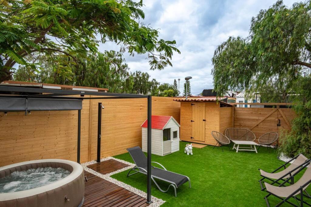Private Paradise On Cozy Campsite, Jacuzzi, Netflix Las Galletas Exteriör bild